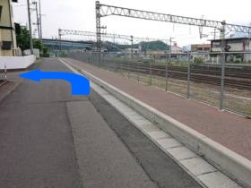 好摩駅東口から孝観堂までの道案内の画像
