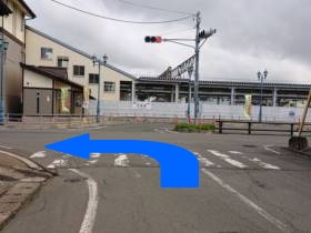 孝観堂整体院までの道案内(好摩駅西口前左折)の画像