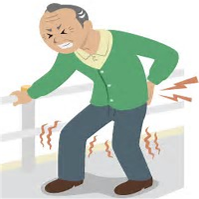 脊柱管狭窄症の男性